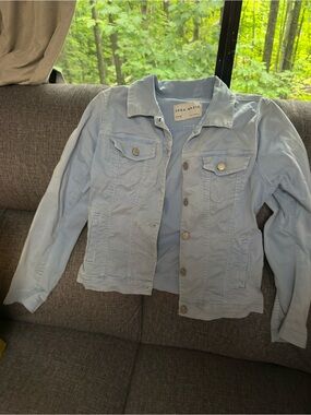 Zara Pale Blue Denim-Style Jacket